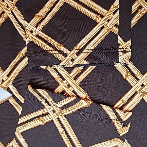 NWT CHARTER CLUB 3/4 SLEEVE BAMBOO PRINT KEYHOLE BEADED PULLOVER TOP - Picture 12 of 13